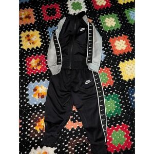 NIKE-Toddler Unisex 18M Black Hoodie & 2 Piece Track/Jogging Suit‎